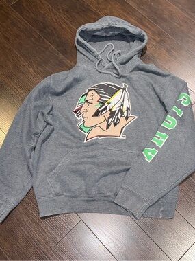 Vintage North Dakota Fighting Sioux Hoodie Pullover Mens Size M